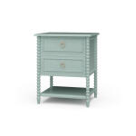 Cholet 2 Drawer Bedside Table W/ Shelf