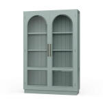 Vannes 2 Door Display Cabinet W/ Glass Shelves