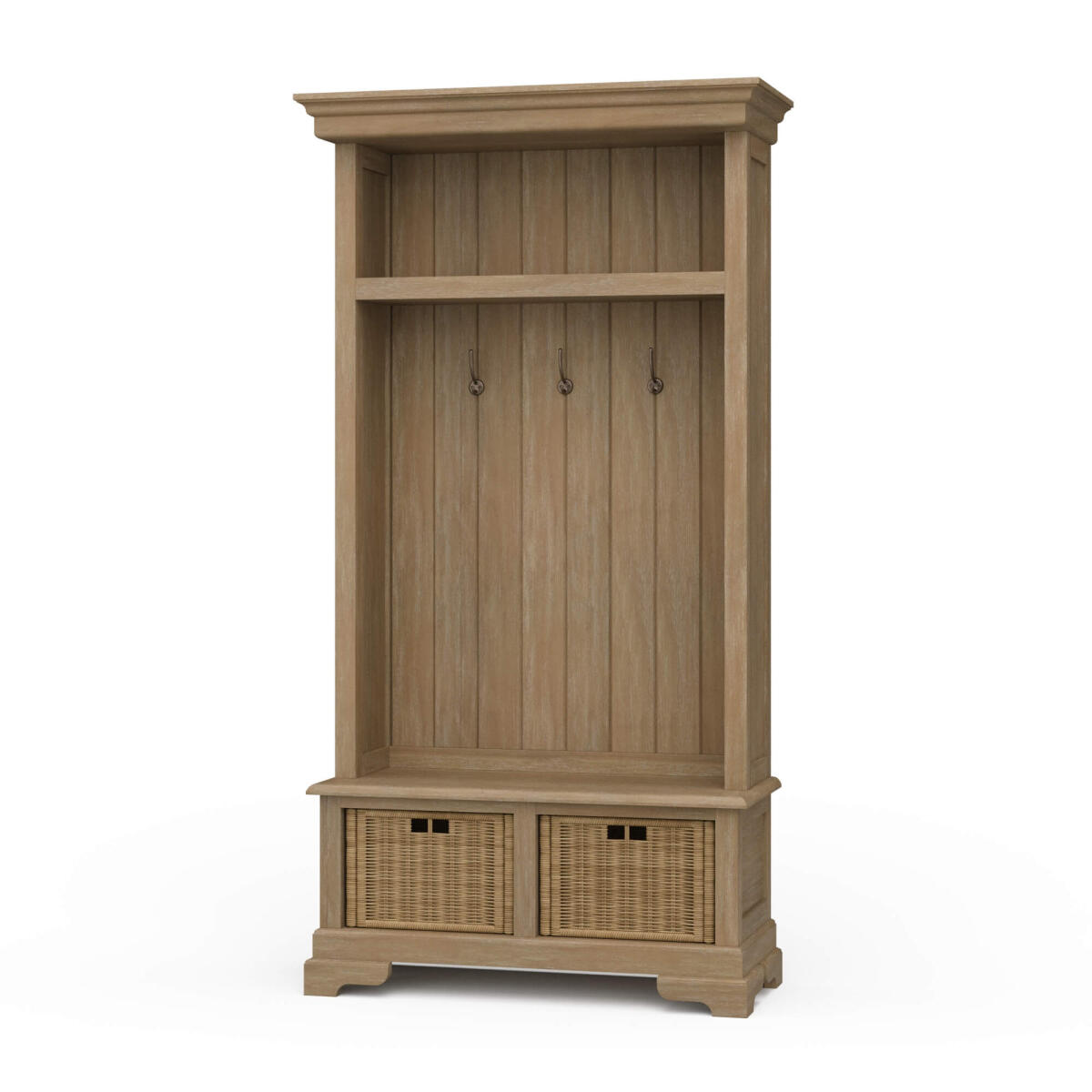 fd08483af152e03a80daae3623862699 Homestead Hallstand W/ Rattan Baskets - Image 1