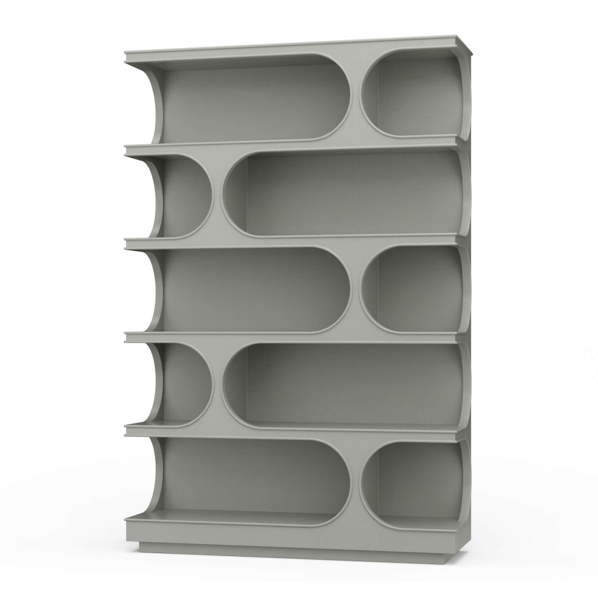 fd27269b72eb90bac56379e99ea19f74 Vannes Crescent Bookcase - Image 1