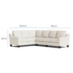 True Custom™ True Custom® Wide Slope Arm L-Shaped Sectional - Image 7