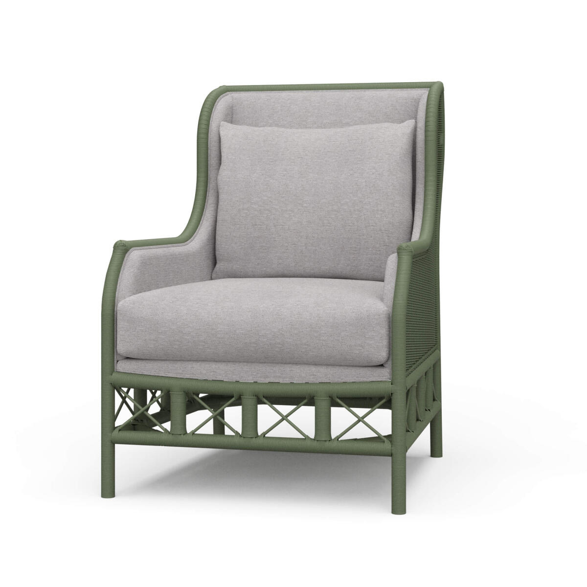 123d5eb5d6977b78b927dade76099e32 Hampton Rattan Wing Chair - Image 1