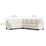 True Custom™ True Custom® Large Panel Arm L-Shaped Sectional - Image 7