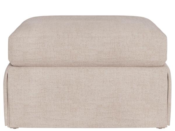 Hudson Skirted Petite Ottoman -Special Order