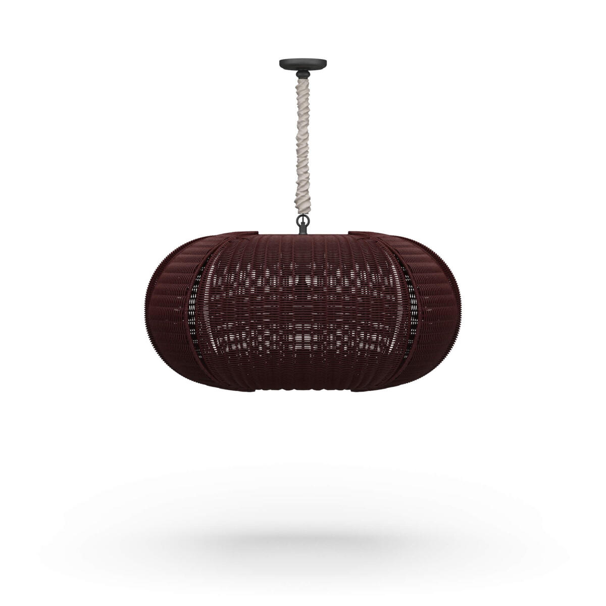 15e55b336732644a03600851d2e143e6 Oasis Ellipse Rattan Pendant - Image 1