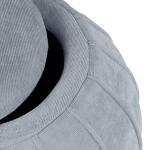 Blue Grey Chenille Storage Ottoman - Image 4