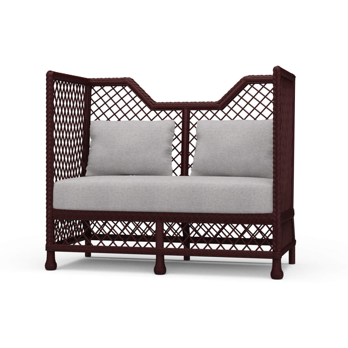 1cf69b524ea5c7e31a517ef2b69e9bdf Rabana High Back Rattan Loveseat - Image 1