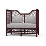 Rabana High Back Rattan Loveseat