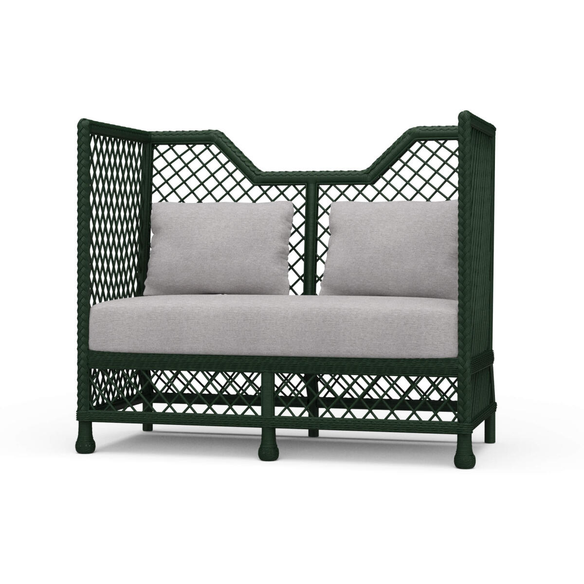1e9952db1480f2409e635b888c3d5b15 Rabana High Back Rattan Loveseat - Image 1