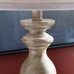 Set of 2 Brown with Light Undertone Resin Table Lamp with Shade - Image 6