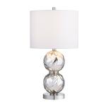 28.25" SILVER GLASS & METAL TABLE LAMP 2PK/2.89' - Image 3