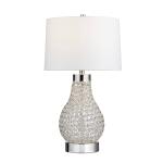 28"H SILVER METAL & ACRYLIC TABLE LAMP, 2PK/4.43' - Image 3