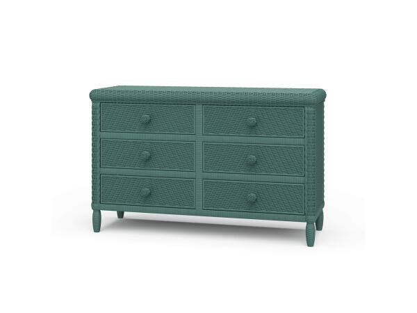 Oasis Rattan 6 Drawer Dresser Dressers Bramble