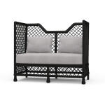 Rabana High Back Rattan Loveseat