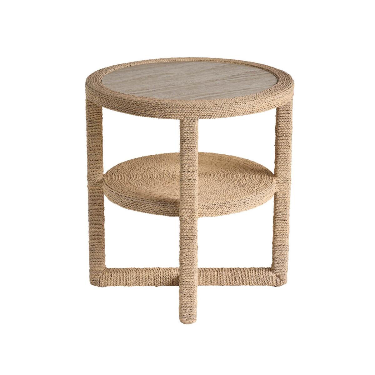 53978745e994be5e0c69bce1fadb8515 Oasis- Coastal Living Home Collection Abaca Side Table - Image 1