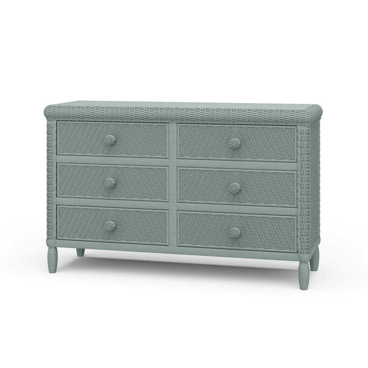 54c66655173f523c0473102957411037 Oasis Rattan 6 Drawer Dresser - Image 1