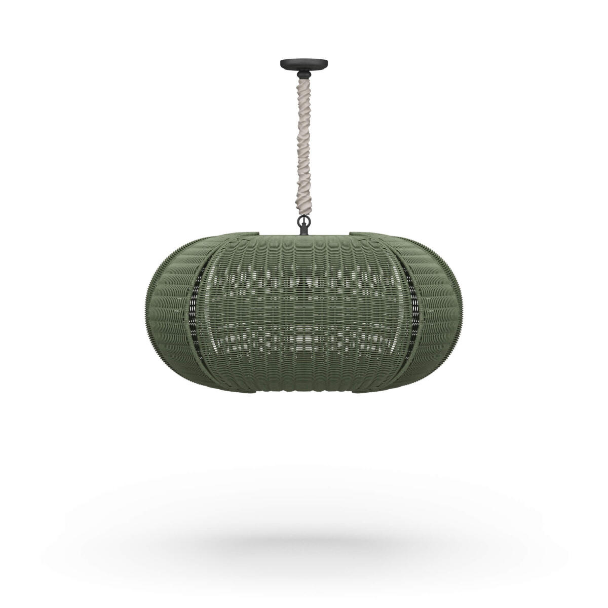 65247005158cb6c10fc7f1679d1c40df Oasis Ellipse Rattan Pendant - Image 1