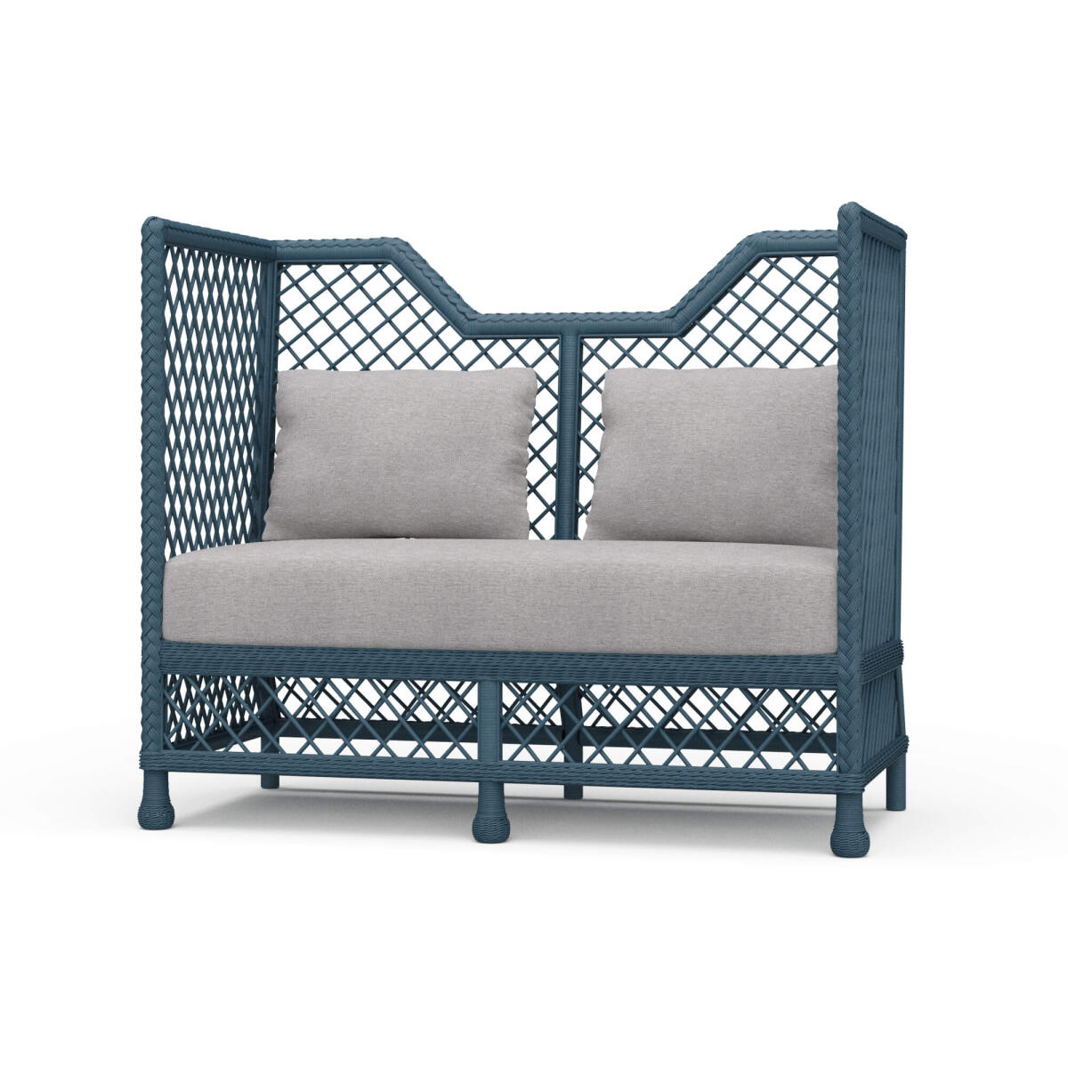 6864889d50da04957d2b1c6545a7dfac Rabana High Back Rattan Loveseat - Image 1
