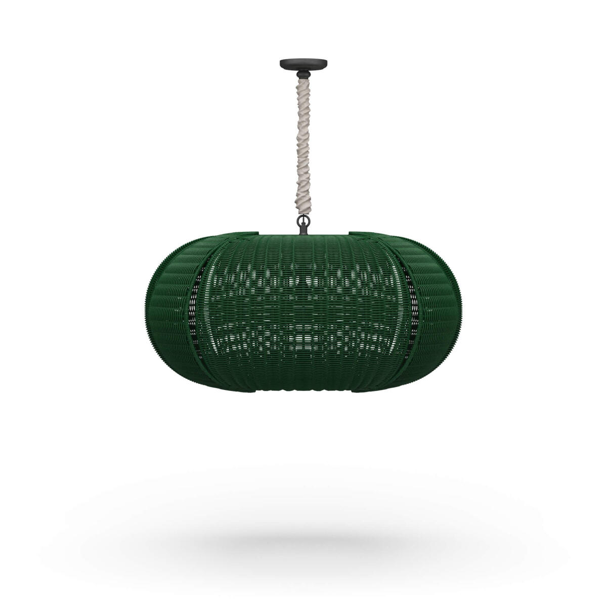 69aca0b2ab728d0a4d15418cd749fd43 Oasis Ellipse Rattan Pendant - Image 1