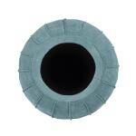 Blue Green Chenille Storage Ottoman - Image 4