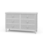 Oasis Rattan 6 Drawer Dresser Dressers Architectural White 29
