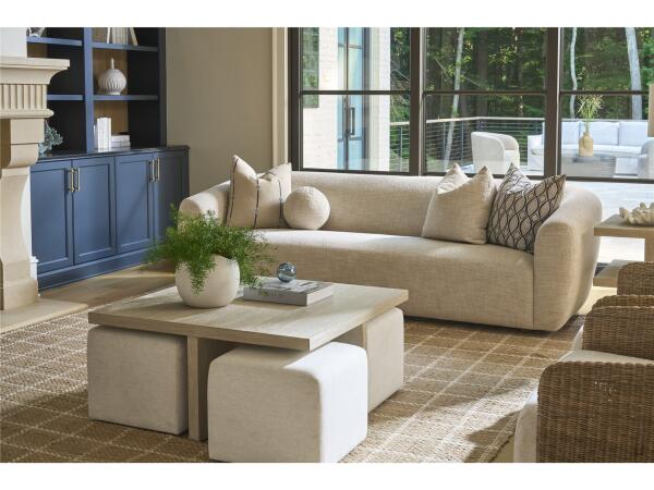 Oasis- Coastal Living Home Collection Dockside Cocktail Table with Ottomans - Image 6