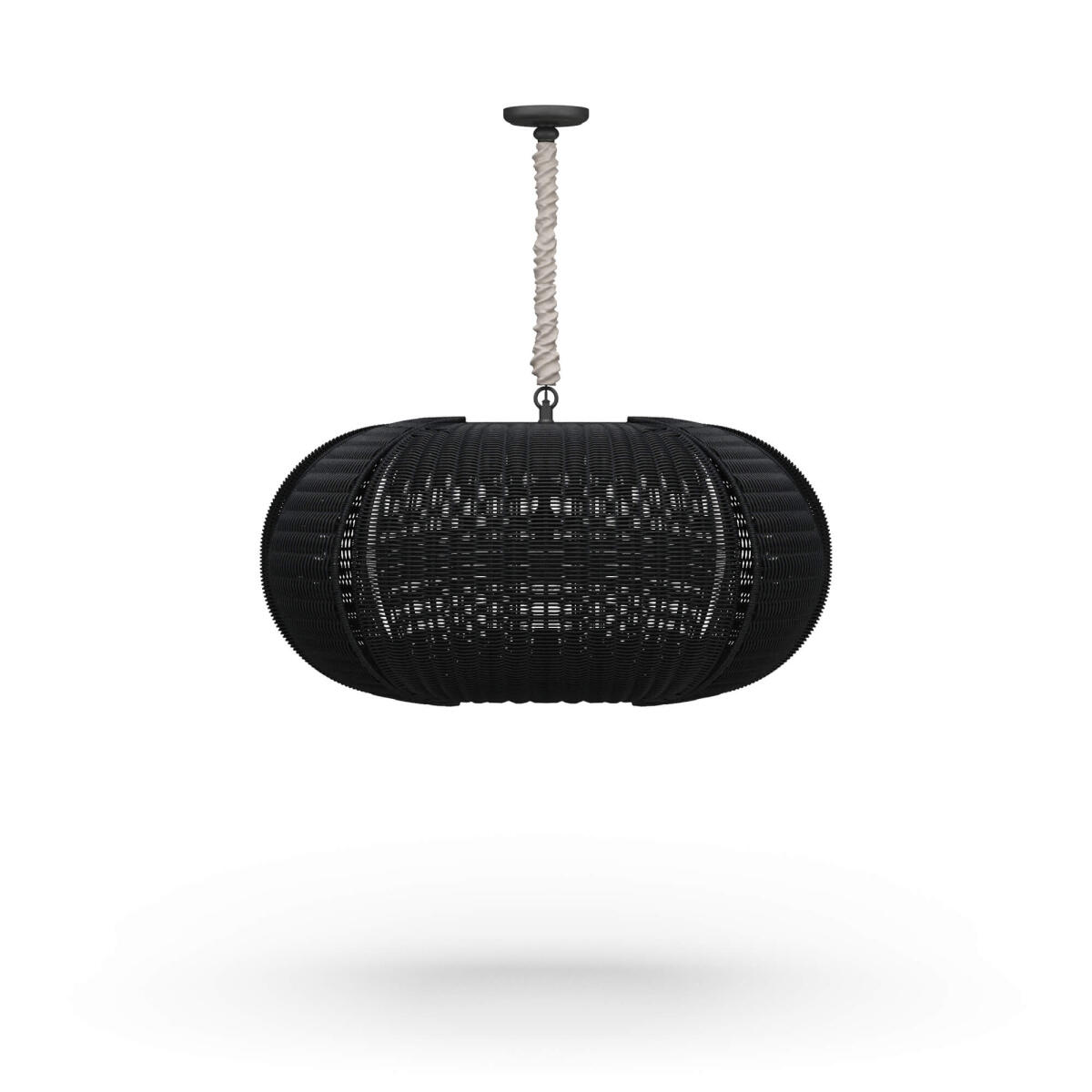 8114a6f673e1bd3ef633fa10ed199a15 Oasis Ellipse Rattan Pendant - Image 1