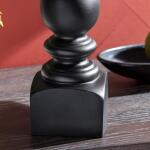 Set of 2 Black Resin Table Lamp with Shade - Image 6