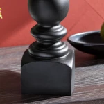 Set of 2 Black Resin Table Lamp with Shade - Image 5