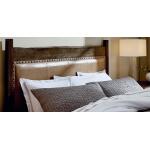 Heritage Live Edge Leather Upholstered Bed - Image 6