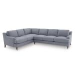 Stockten English Arm L-Shape Sectional with Casters