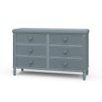 Oasis Rattan 6 Drawer Dresser Dressers Blue 16
