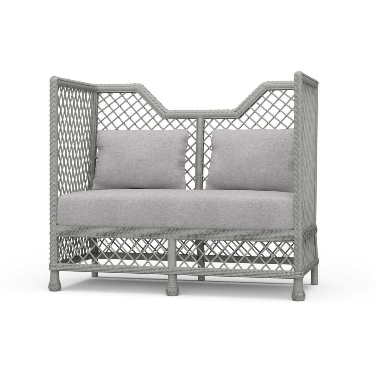 95435e444713fbf9b021c26695b98d8a Rabana High Back Rattan Loveseat - Image 1