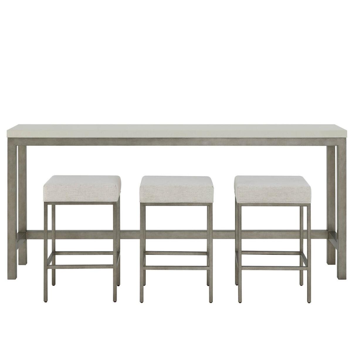 9af5df2687ab9ed4fb7254b2fae408da Oasis- Coastal Living Home Collection Oasis Console with Stools - Image 1