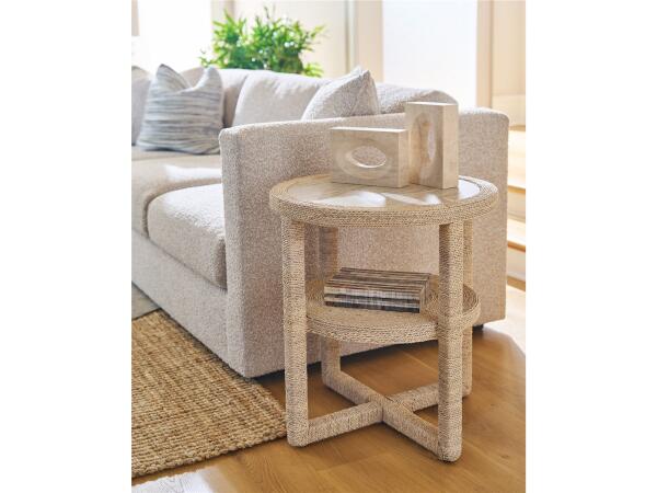 Oasis- Coastal Living Home Collection Abaca Side Table - Image 2