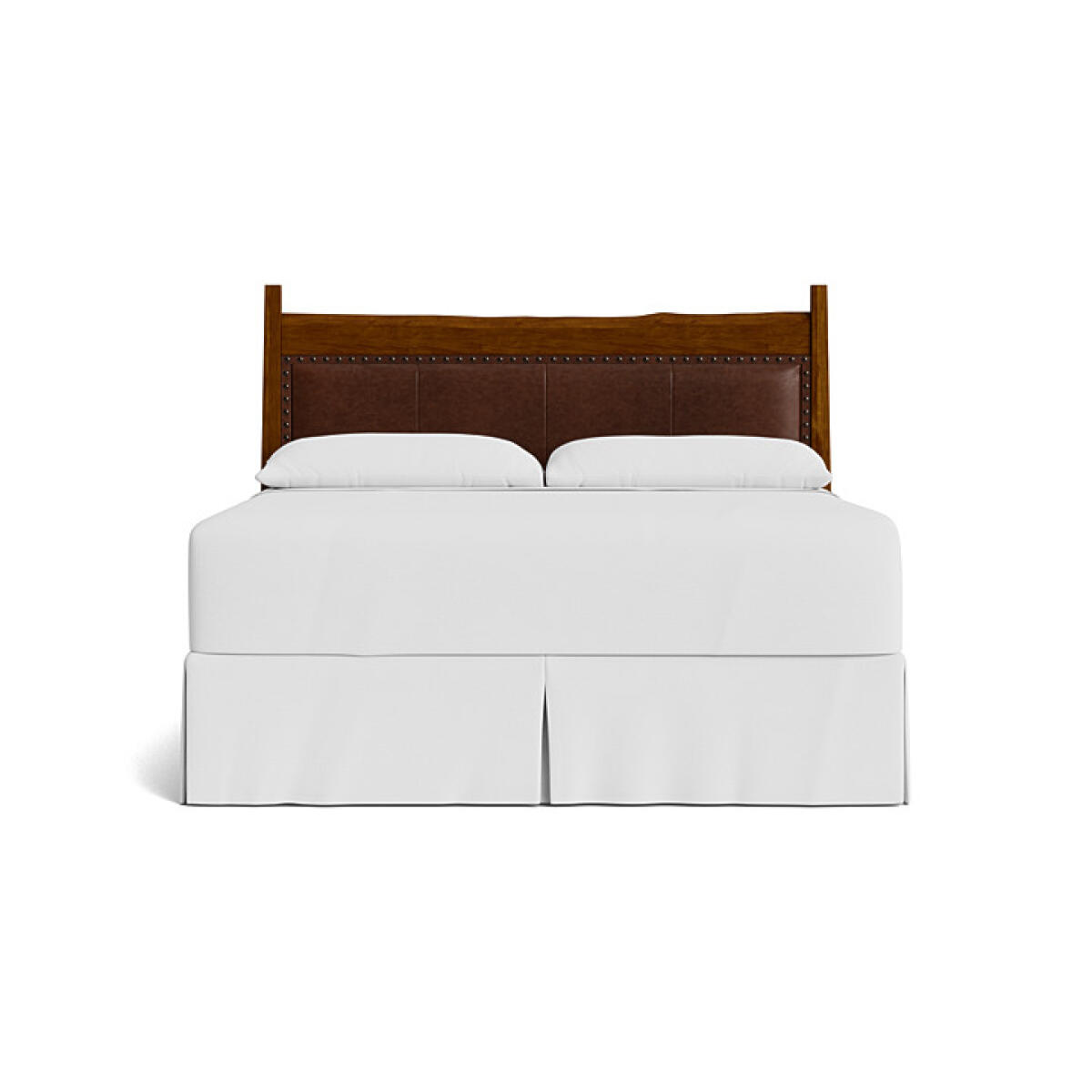 a4c0817fadb27b478c8dc374b23ed7fd Heritage Live Edge Leather Upholstered Bed - Image 1
