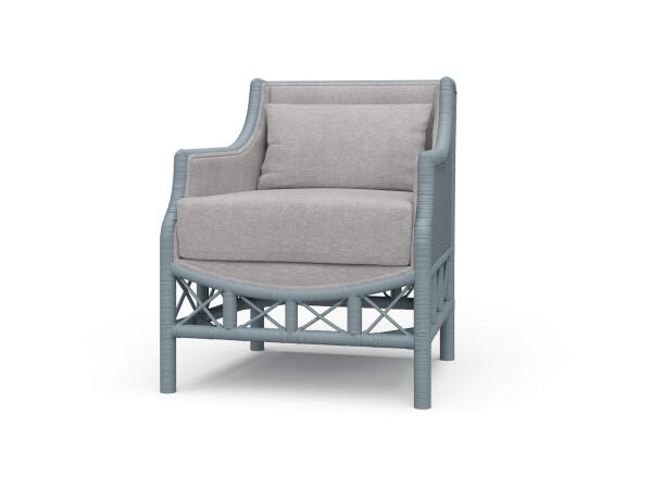 Rabana Rattan Lounge Chair Chairs Blue