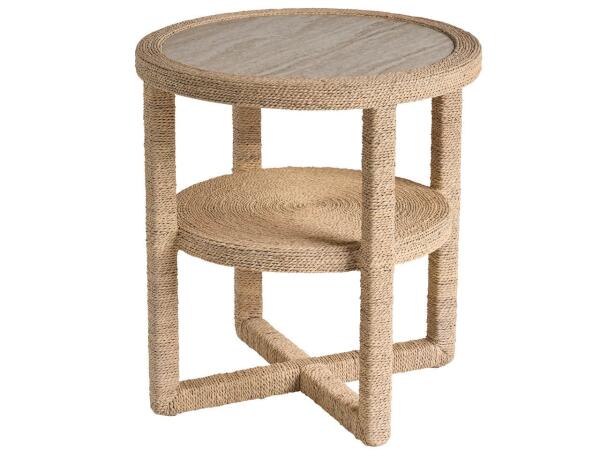 Oasis- Coastal Living Home Collection Abaca Side Table - Image 4
