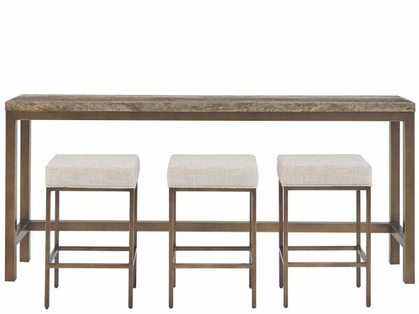 Montclair Brindle Console with Stools