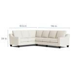 True Custom™ True Custom® Wide Slope Arm L-Shaped Sectional - Image 7