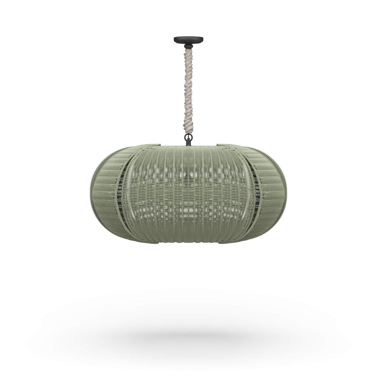c407468a2565d2380616589b7e20aa07 Oasis Ellipse Rattan Pendant - Image 1