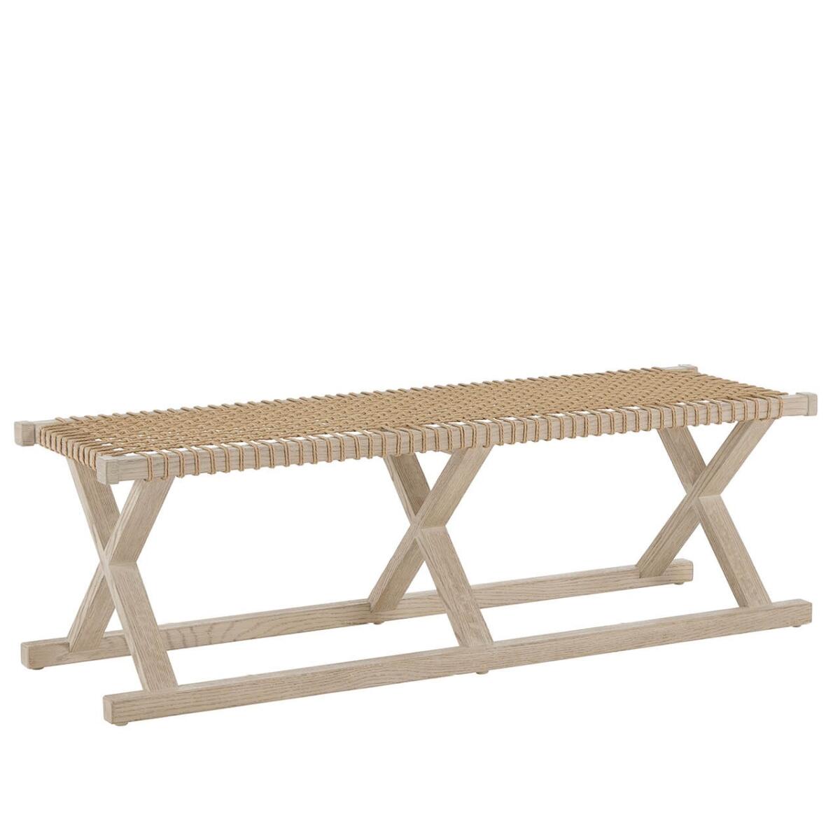 c59c6e23bc417edb1cb13b201e02a377 Oasis- Coastal Living Home Collection Dockside Bench - Image 1
