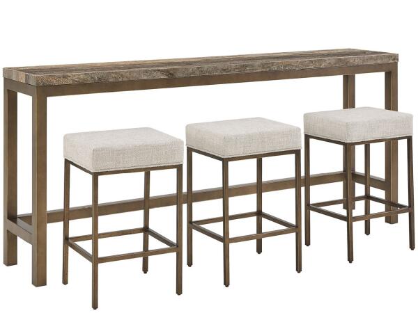 Montclair Brindle Console with Stools - Image 6