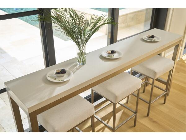 Oasis- Coastal Living Home Collection Oasis Console with Stools - Image 3