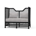 Rabana High Back Rattan Loveseat