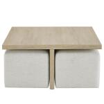Oasis- Coastal Living Home Collection Dockside Cocktail Table with Ottomans