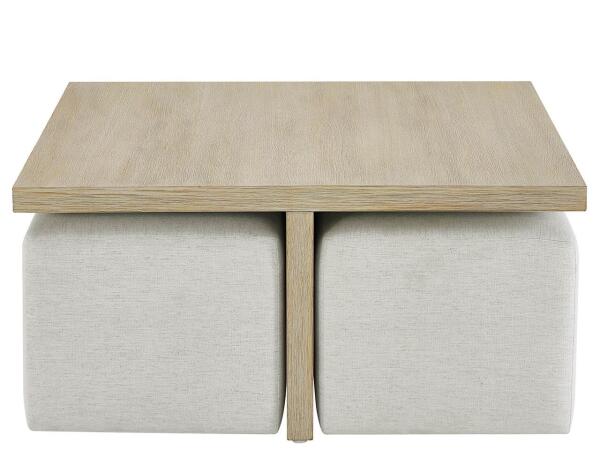 Oasis- Coastal Living Home Collection Dockside Cocktail Table with Ottomans