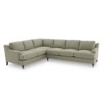 Stockten English Arm L-Shape Sectional with Casters