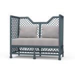 Rabana High Back Rattan Loveseat