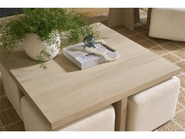 Oasis- Coastal Living Home Collection Dockside Cocktail Table with Ottomans - Image 4